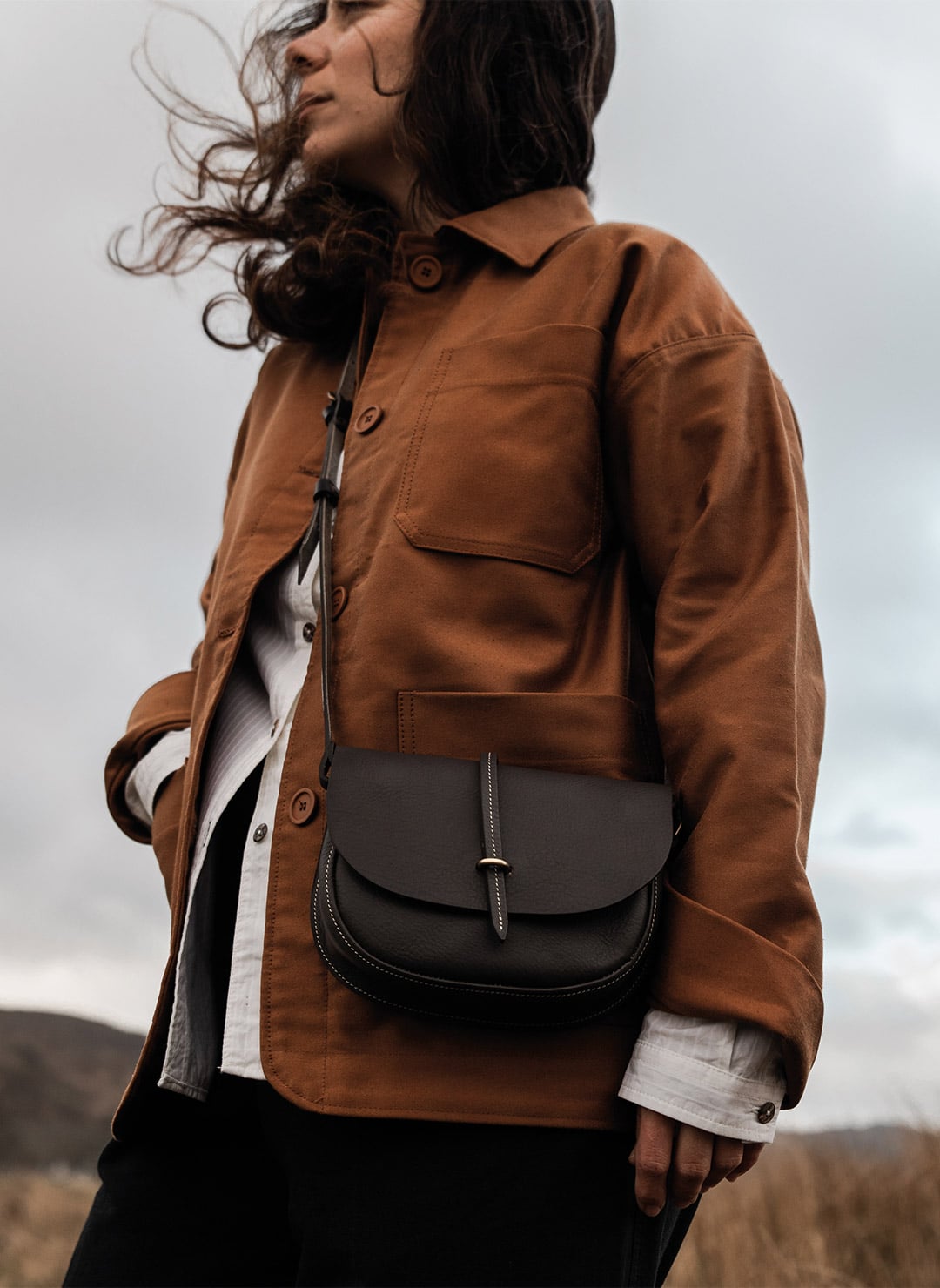 bleu de chauffe 本革 ショルダーバッグ　レディース　バッグ　革鞄 Leather handbag made in France – Bleu de Chauffe